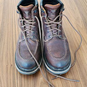 Timberland PRO Men's Gridworks Moc Soft Toe Waterproof Industrial Boot, Brown, 9